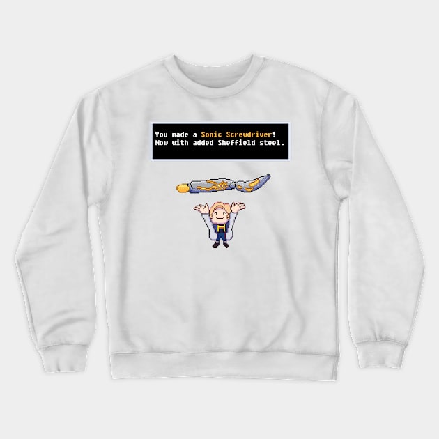 The Legend of Sonic Screwdriver Crewneck Sweatshirt by LorranNery